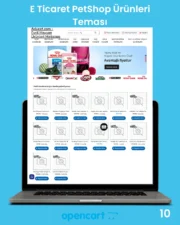 E Ticaret PetShop Ürünleri Teması