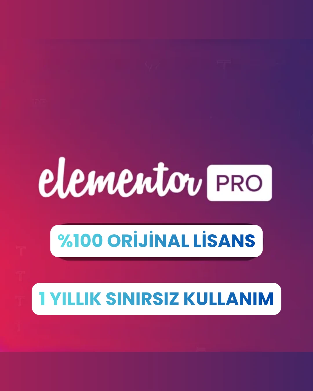 WordPress Eklentisi - Elementor Pro Orijinal Lisans