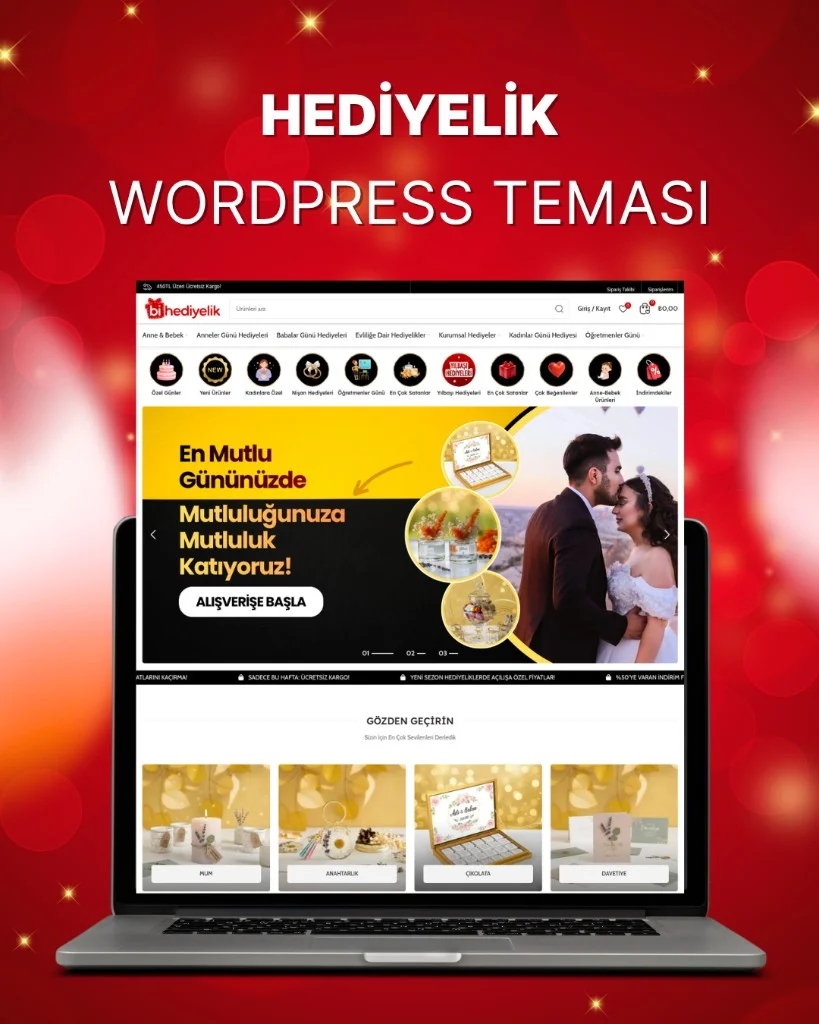 WordPress Hediyelik E-Ticaret Teması