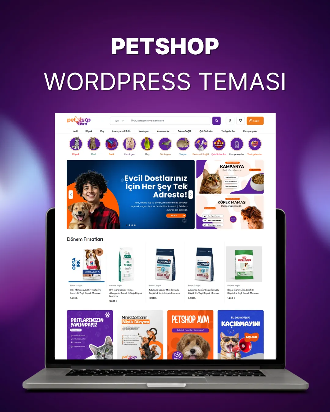 WordPress Petshop E-Ticaret Teması