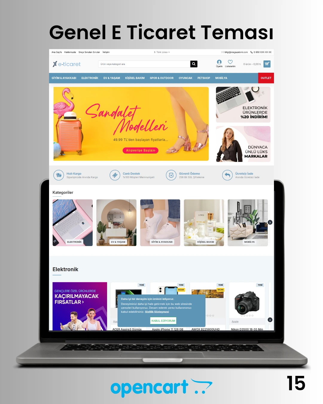 OpenCart Genel E-Ticaret Teması
