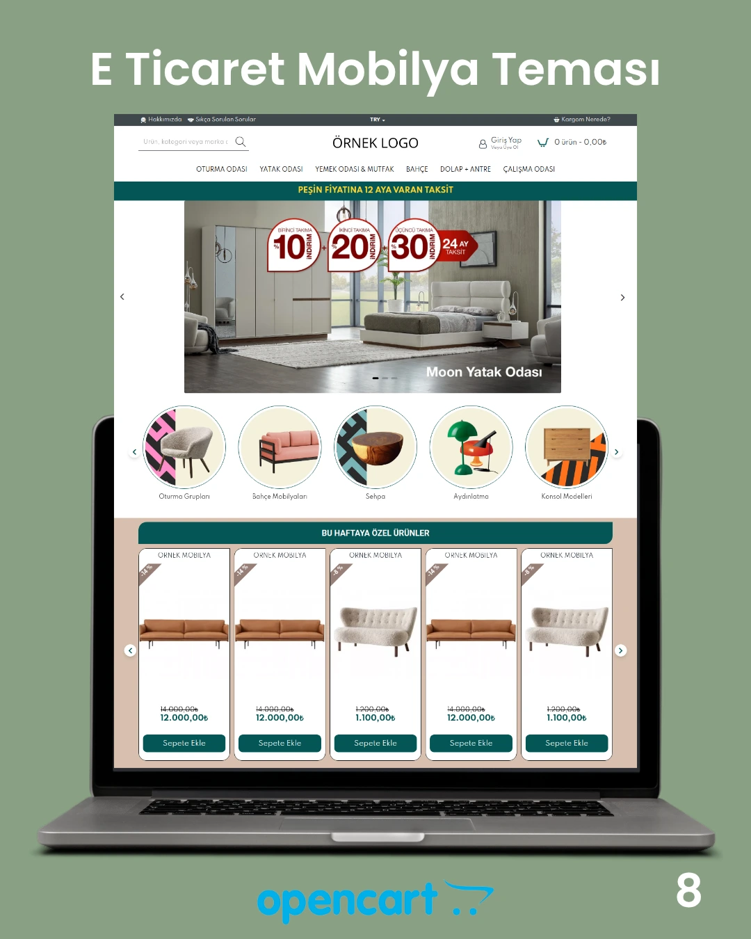 OpenCart Mobilya Teması