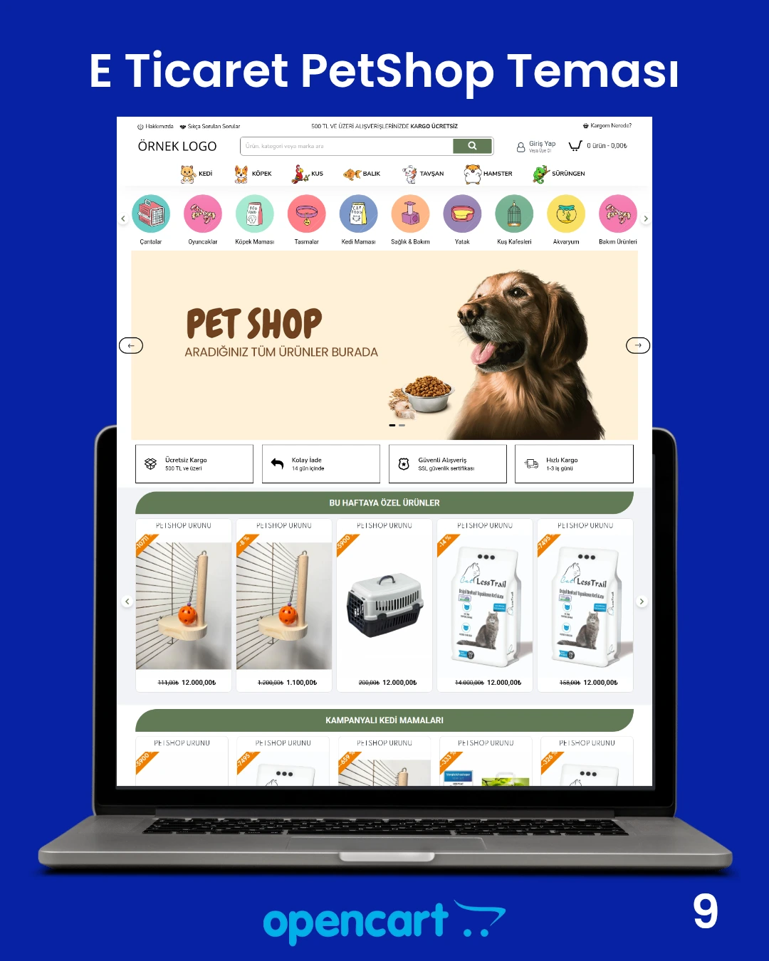 OpenCart Petshop Teması