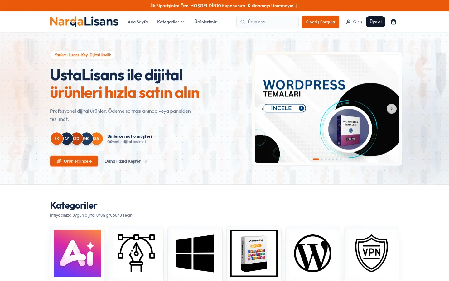 UstaLisans — Dijital Lisans & Key Satış Yazılımı