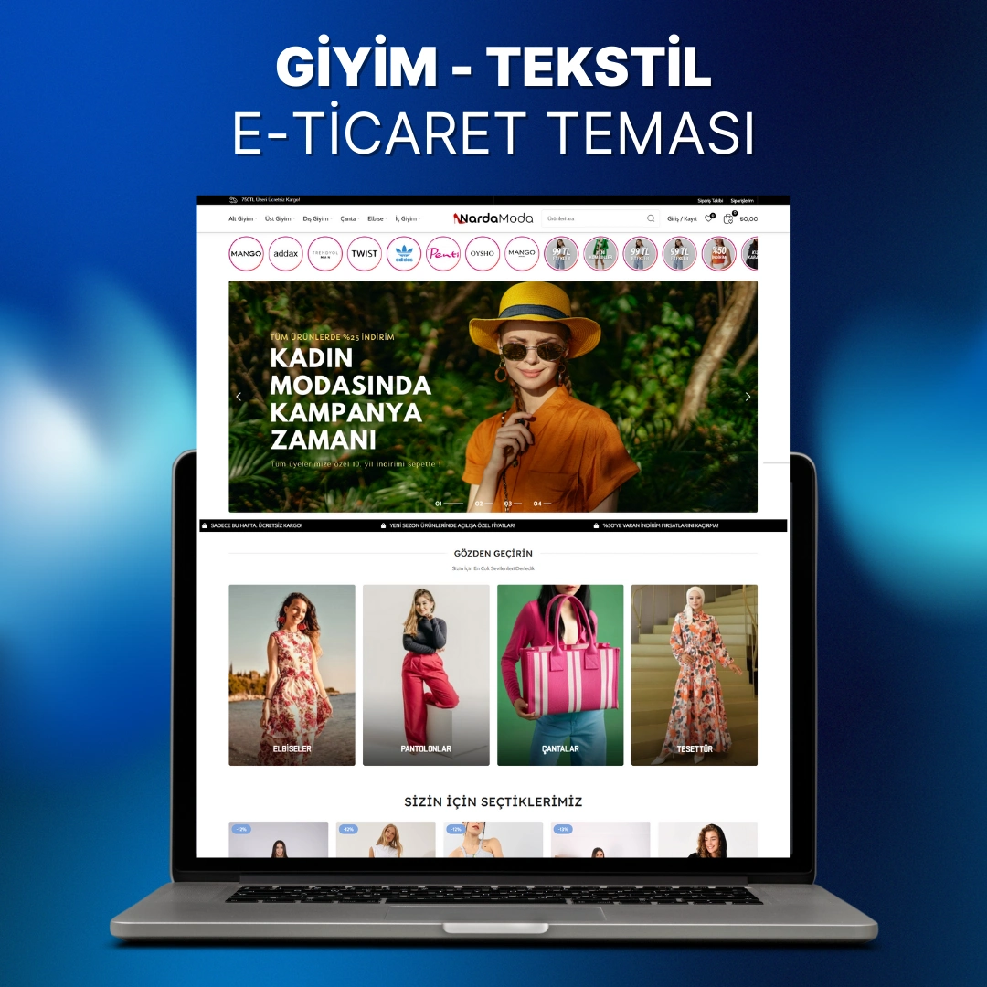 WordPress Giyim Tekstil E-Ticaret Teması